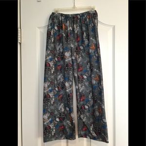 Boys American Hero Flannel Print Pajama Bottoms